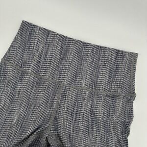 Lululemon Align High Rise Leggings Size 6 Gray Blue Chevron Patterned Yoga